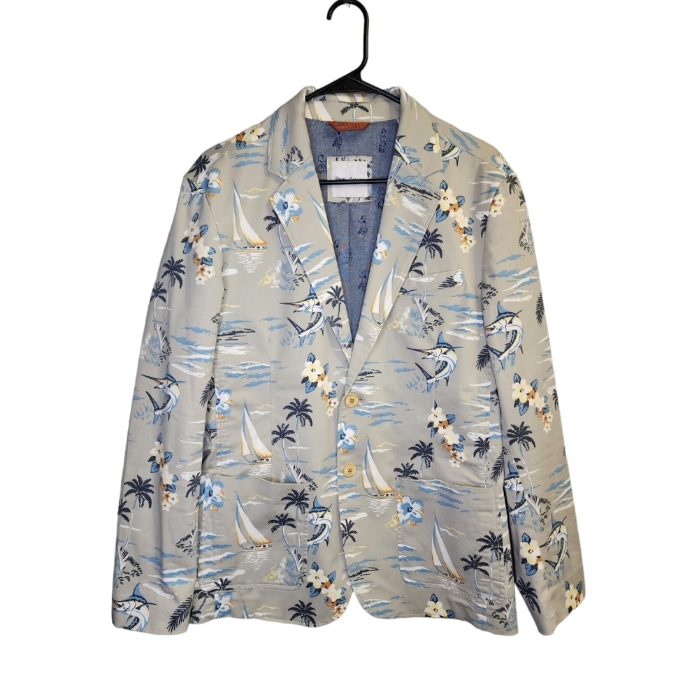 Tommy Bahama Sail-A-Way Boracay Khaki Blazer Suit Jacket Size Small